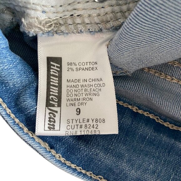 Hammer Jeans Light Wash Blue Denim Bootcut Jeans Sz 9‎ Y2K Retro Boho - Picture 8 of 11